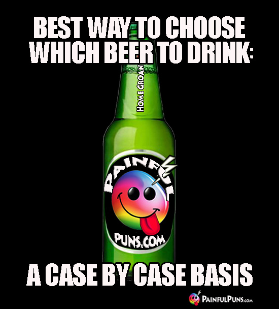 Best way to choose which beer to drink: a case by case basis