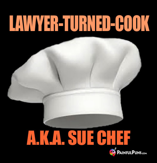 Lawyer-Turned-Cook. A.K.A. Sue Chef