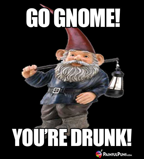 Go Gnome! You're Drunk!