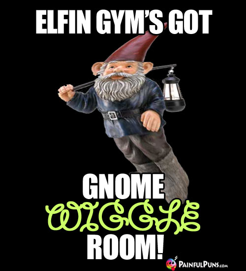 Fitness Humor: Elfin Gyms Got Gnome Wiggle Room! 