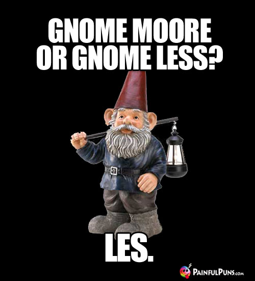 Gnome Moore or Gnome Less? Les.