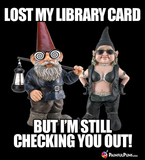 Lost my library card, but I'm still checking you out!