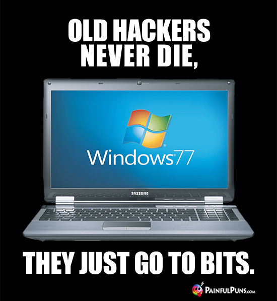 Old Hackers Never Die, They Just Go To Bits.