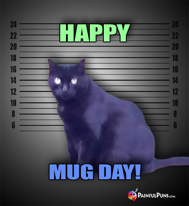 Suspect Cat Says: Happy Mug Day!