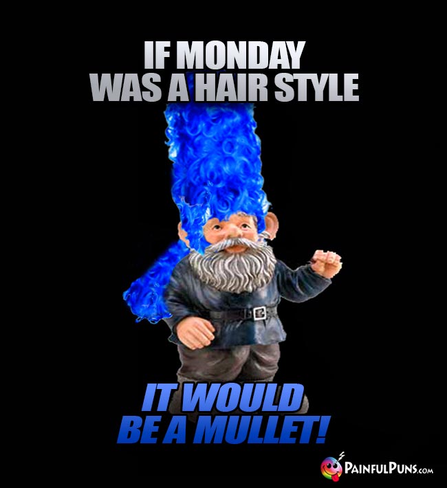 If Monday was a hair style, it would be a mullet!