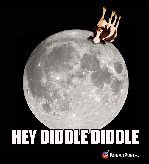 Cow Over the Moon Meme: Hey Diddle Diddle.