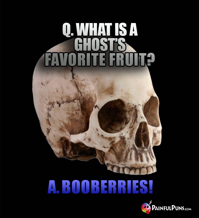 Q. What is a ghost's favorite fruit? A. Booberries!